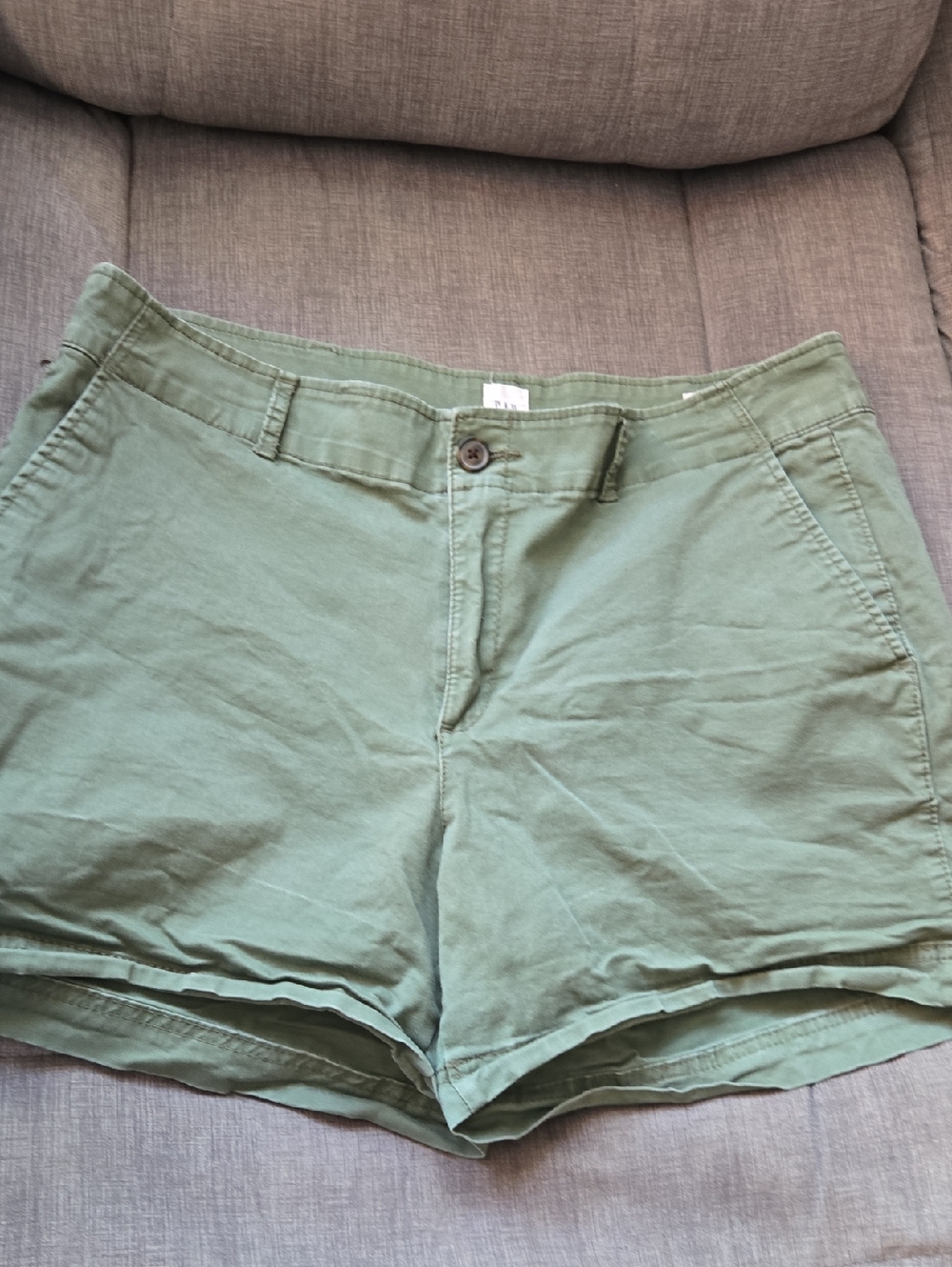 GAP Olive Green Cotton Bermuda Shorts